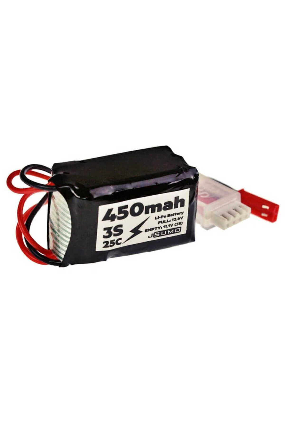 JSumo 11.1V 450mAh Lipo Batarya 25C - 3S Lipo Pil