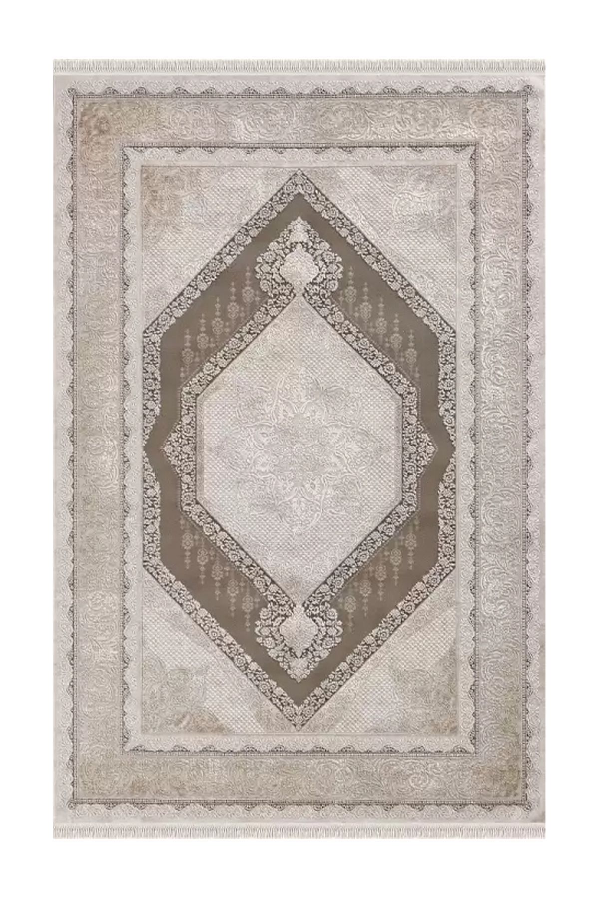akbel halı & yatak exclusive home design Rodin 19769 035 - Kahverengi Premium Akrilik Salon ve Koridor Halısı