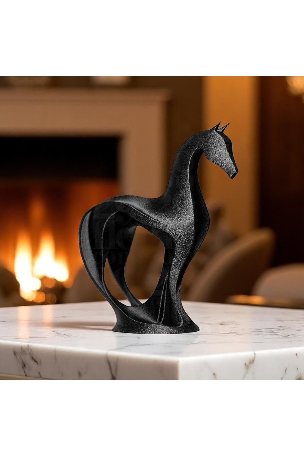 TNC 3D Store Minimalist Modern At Heykeli - Dekoratif Obje - 3D Baskı