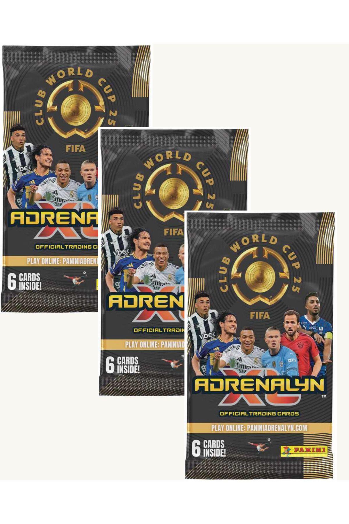 Panini 2025 Panini Officail Licensed FIFA Club World Cup 3 Paket (18 Kart)