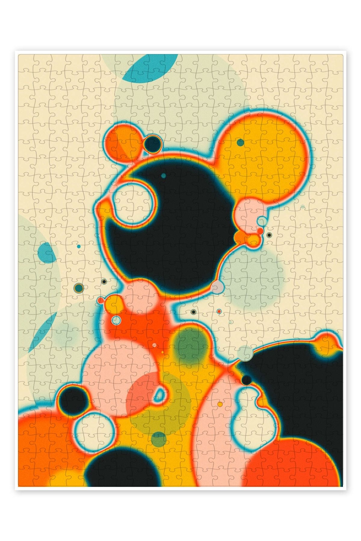 Jeronkarji Tepki II 500 Parça Puzzle Yapboz Bohem Soyut Sanat Temalı