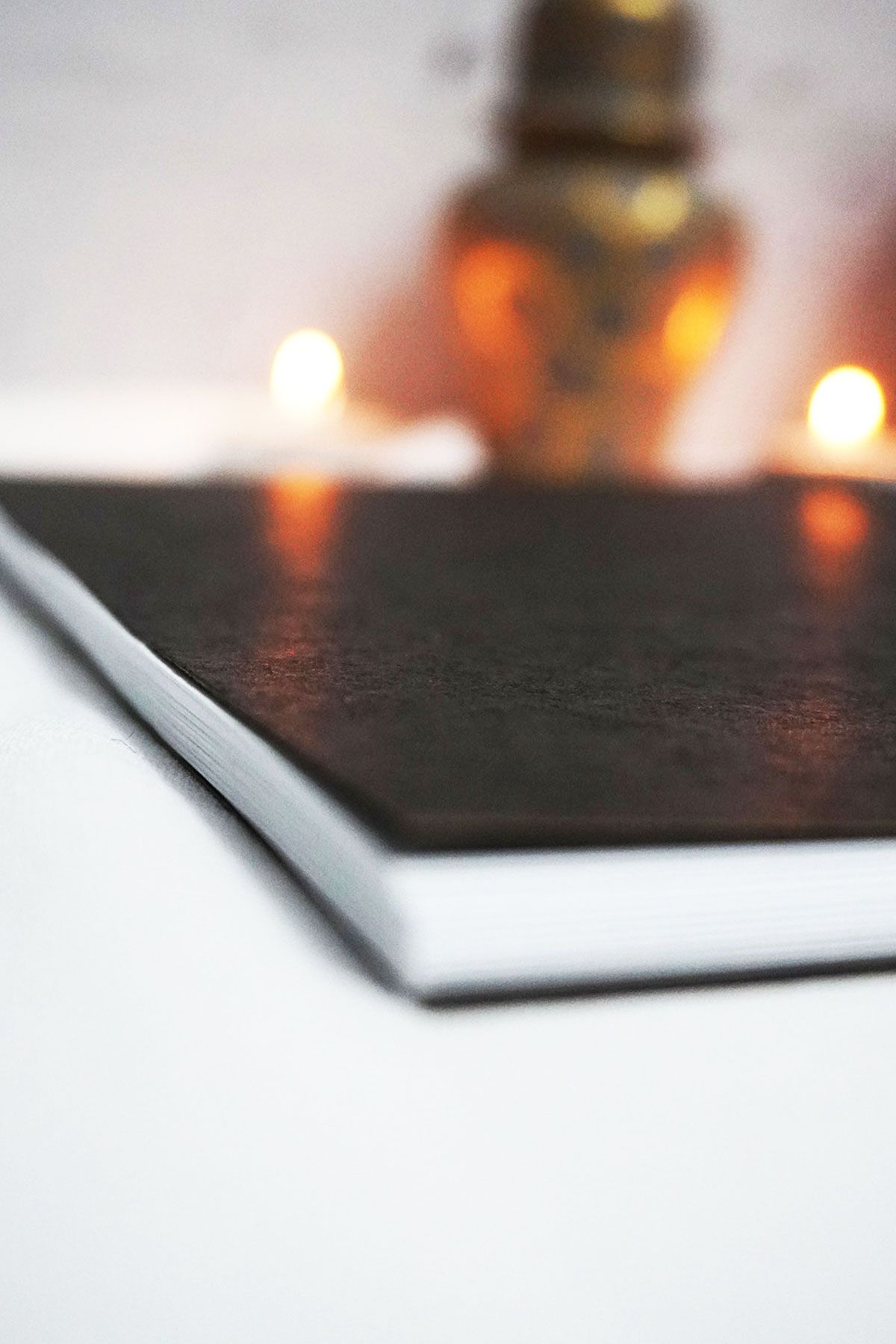 markcat-A5 Black Kraft Covered Recipe Notebook - Unlined Notebook - 60 Sheets (120 Pages) 15X21 cm - Plain Notebook 6