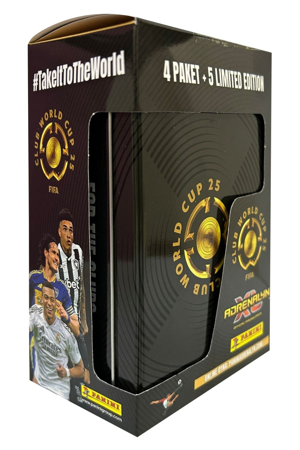 Panini 2025 Panini Officail Licensed FIFA Club World Cup Big Tin Box Tenek Kutu (4 Paket+ Limited Edt)
