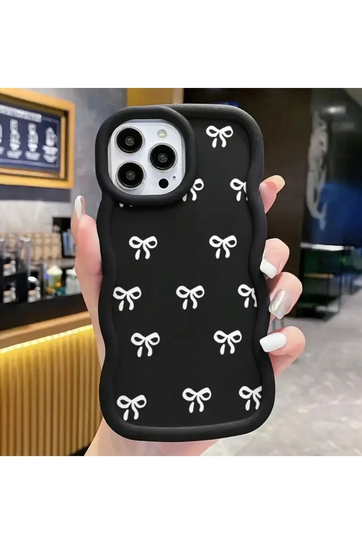 MirazTasarim IPHONE 16 PRO MAX FİYONK DESENLİ DALGALI KENARLI KILIF7
