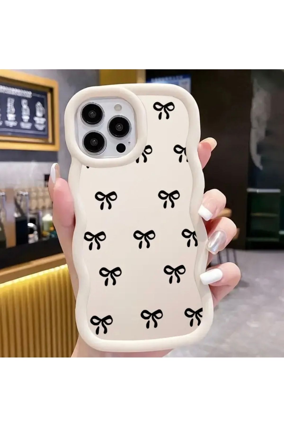 MirazTasarim IPHONE 16 PRO MAX FİYONK DESENLİ DALGALI KENARLI KILIF9