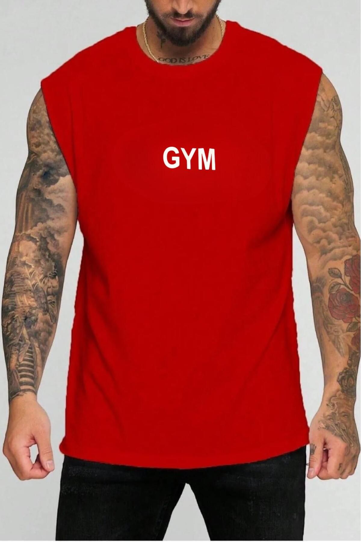 NO 601 Erkek Beyaz-Siyah 2'li Kapşonlu Kolsuz Kabartma Gym Baskılı Atlet Tshirt
