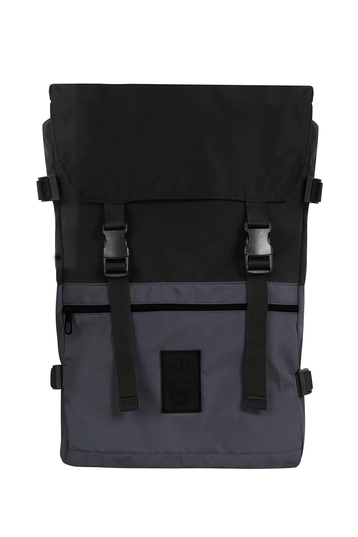 KAFF Gri Su Geçirmez Kumaş Laptop Bölmeli Yürüyüş Günlük Outdoor Sırt Çantası -1013