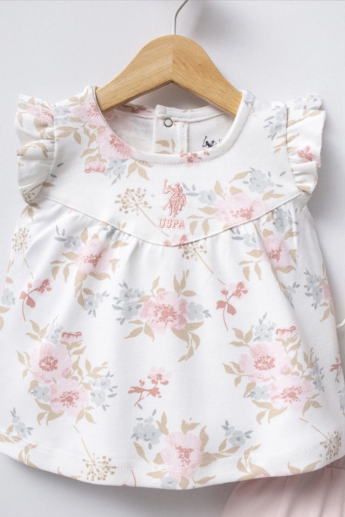 U.S. Polo Assn.-U.S.Polo Assn. Usb2419 White Girl's Double Set 3