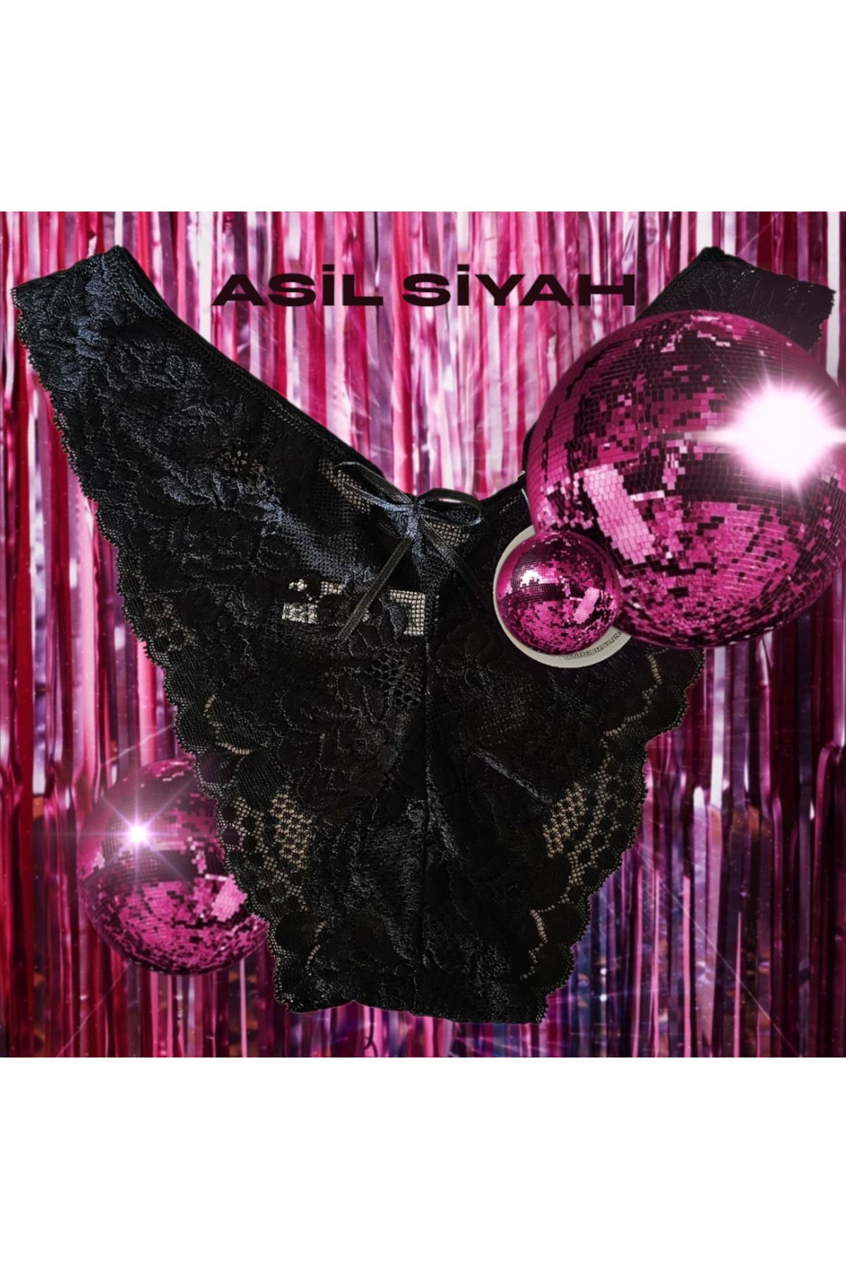 Zena Siyah Dantel İç Çamaşırı
