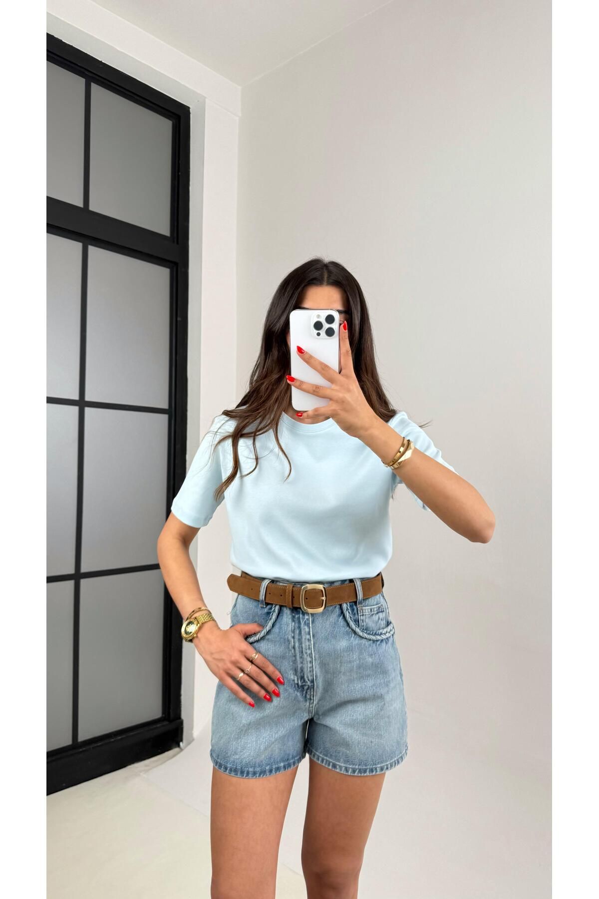 Gaus Mavi MD Muadil Kısa Kol Tshirt Gaus00480