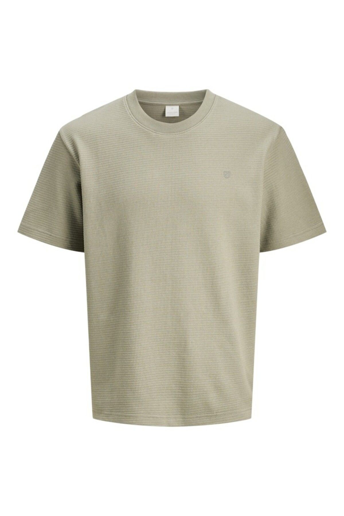 Jack & Jones Erkek Yeşil Jprlach Ss Tee Styd Ss25 T-shirt 12286293-Driedsage