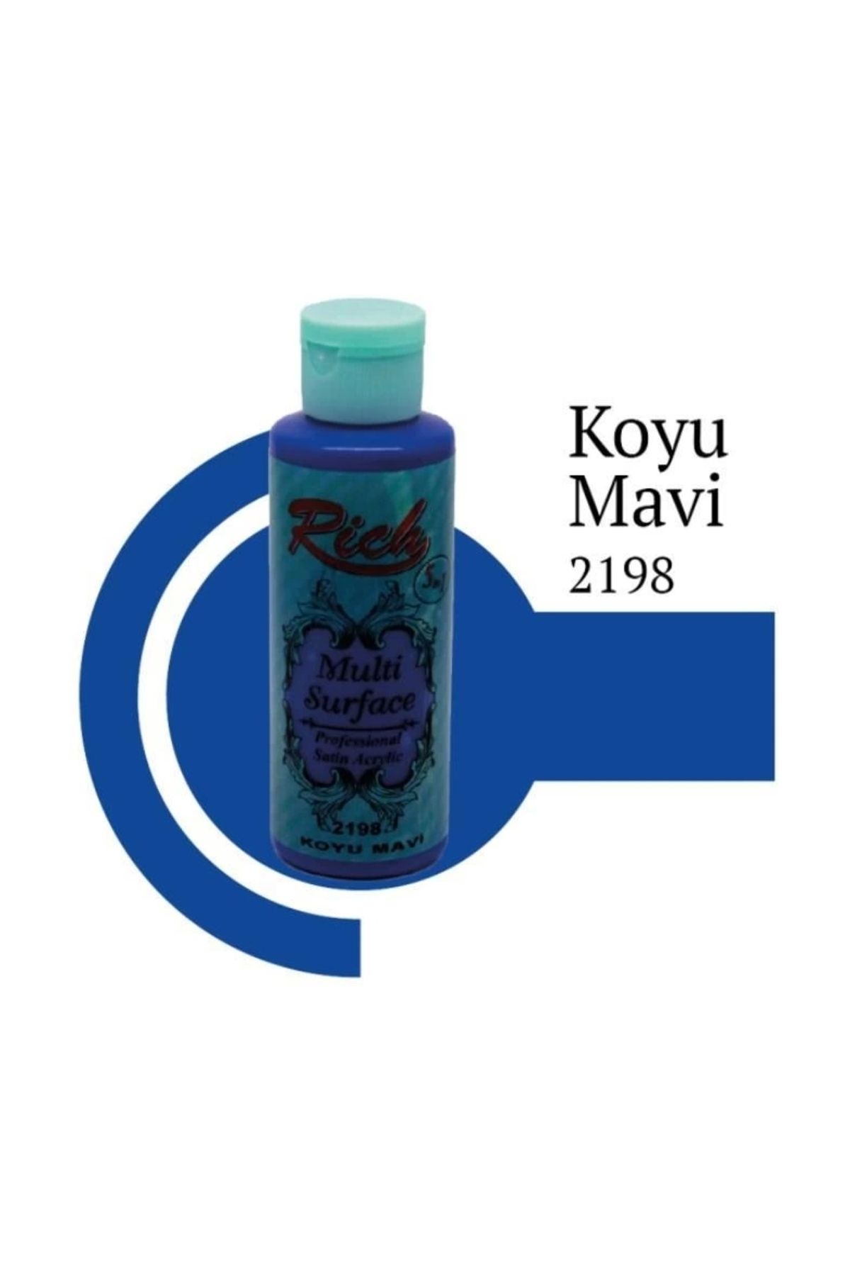 minaydan Rich Multi Surface 2198 Koyu Mavi Akrilik Boya 120 cc
