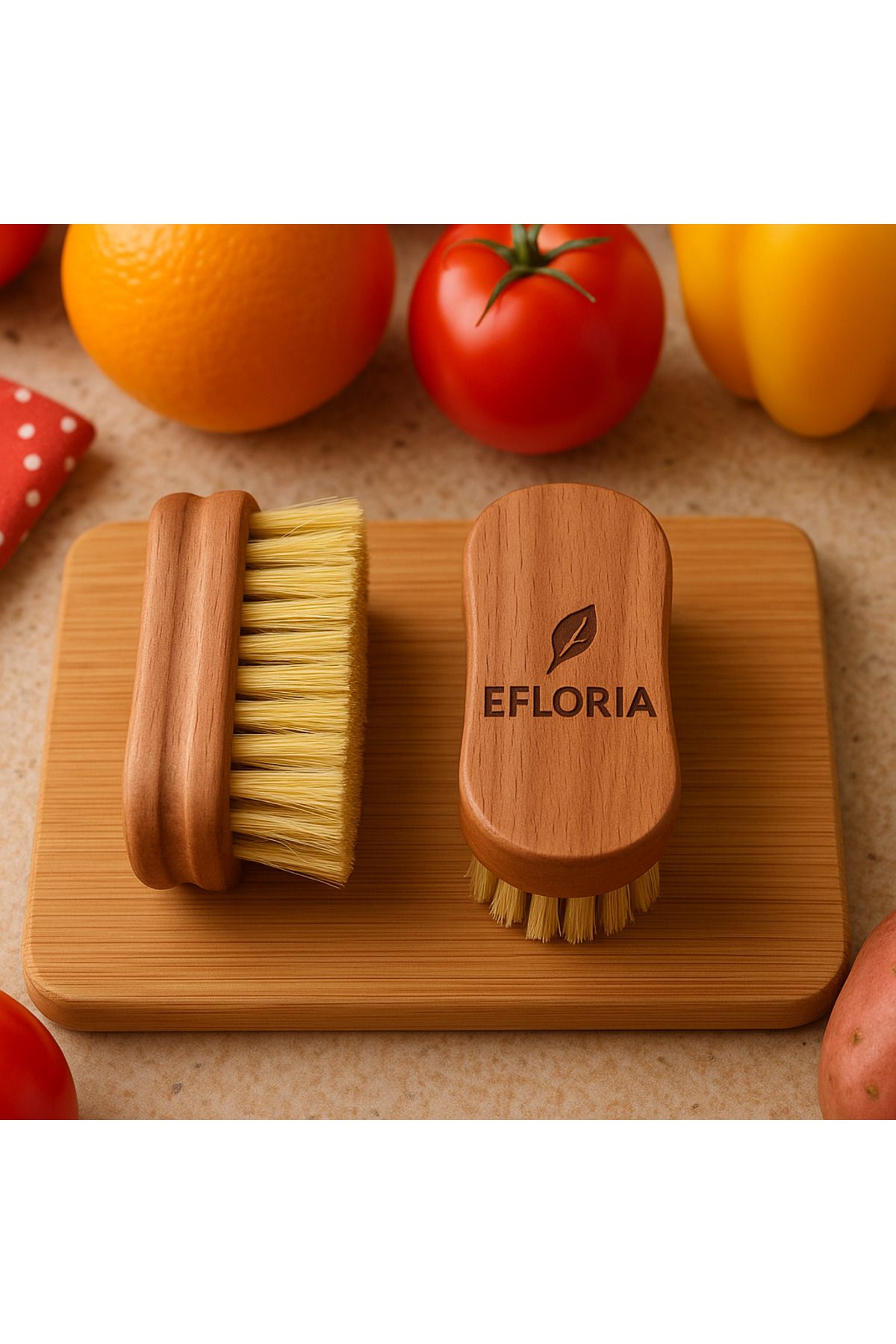 Efloria Meyve Sebze Fırçası Her Yeri Temizleyerek Güzelleştiren fırça