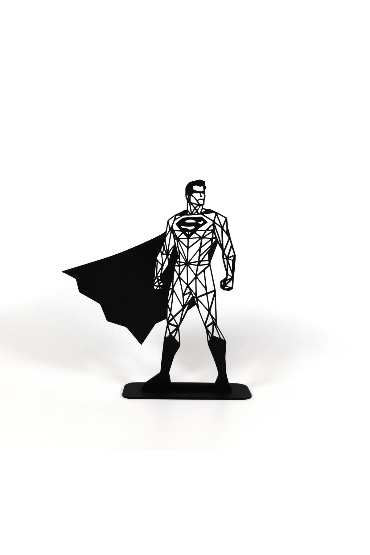 EmAy3d Geometric Çizim Superman Masa Üstü Stand Biblo – Şık ve Modern 3D Dekor
