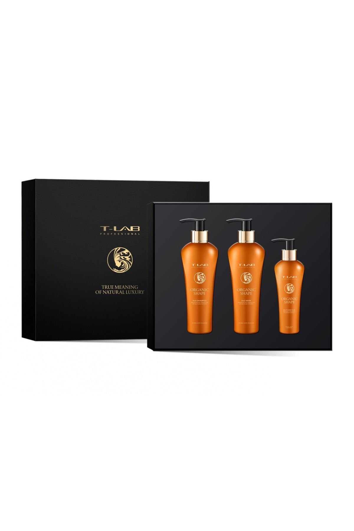T Lab-Set T-lab Shape Ritual – Șampon 300ml Mască de păr 300ml Fluid multi-acțiune 150ml 1