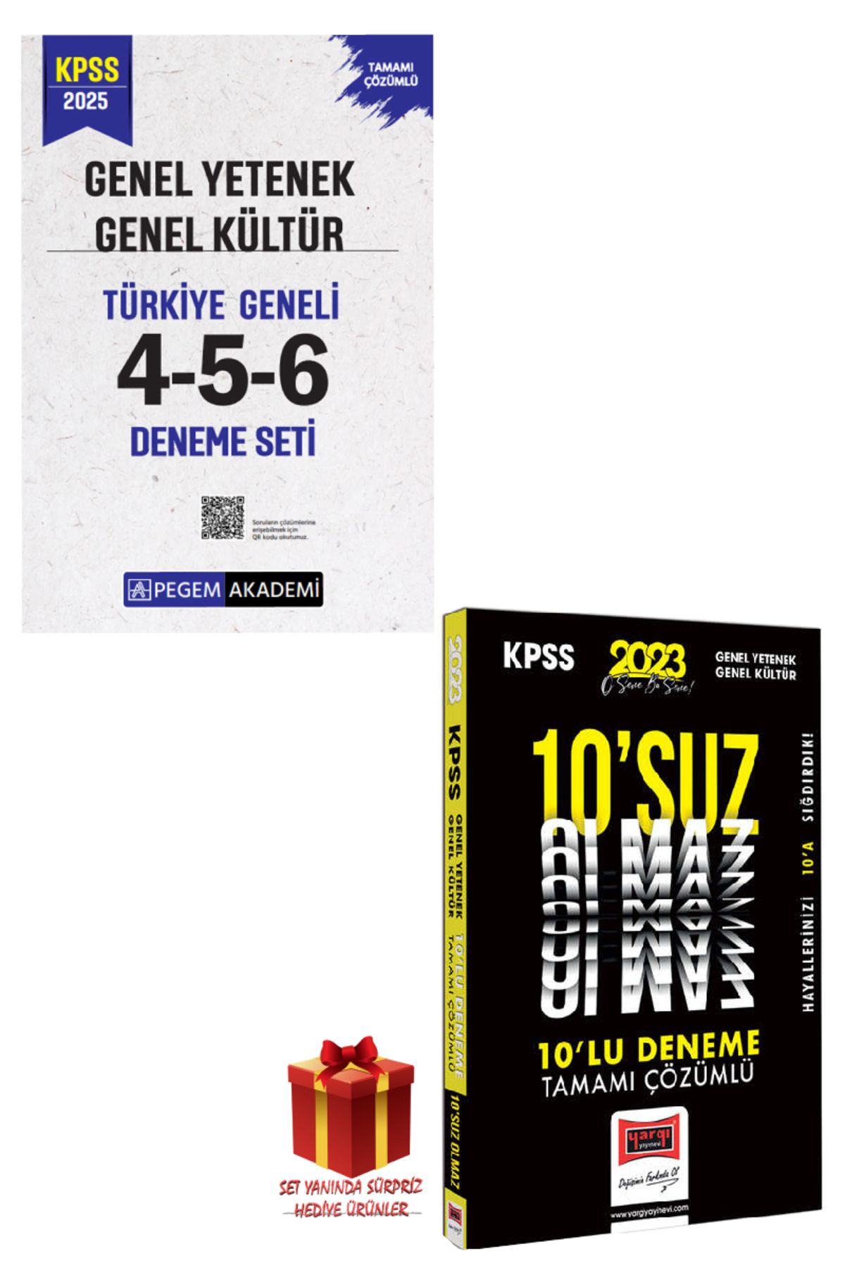 Pegem Akademi Yayıncılık 2025 Pegem GYGK Türkiye Geneli Deneme Sınavları+Yargı GYGK 10 Deneme Sınavı+Hediye