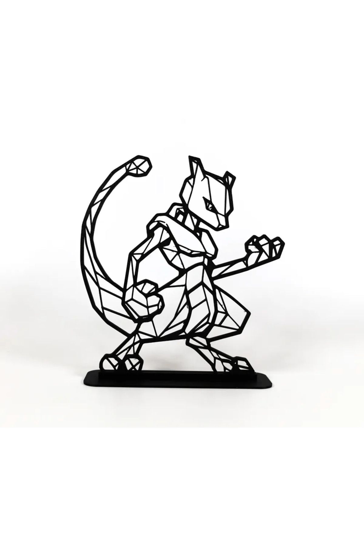 EmAy3d Geometric Çizim Mewtwo Masa Üstü Stand Biblo – Şık ve Modern 3D Dekor