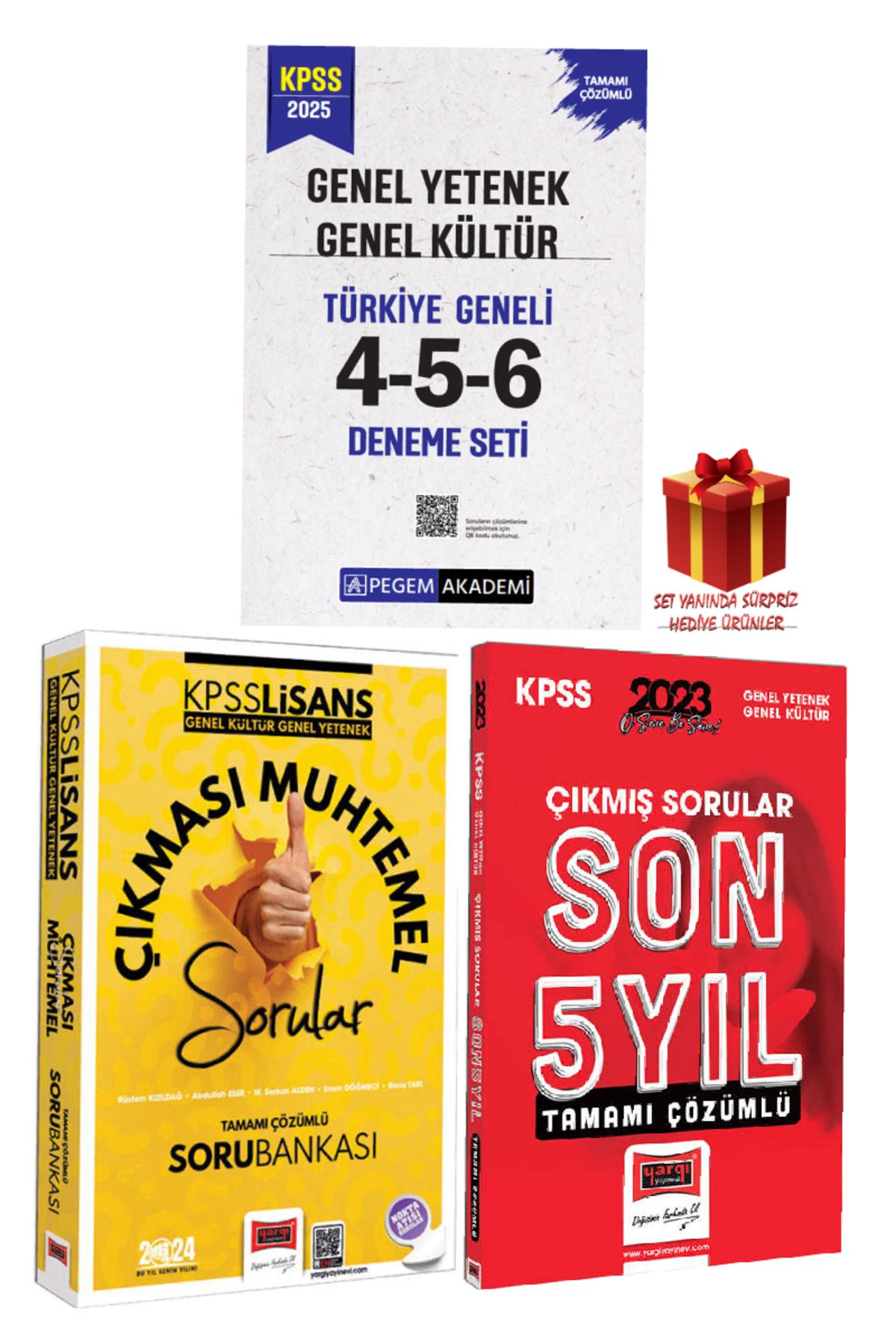 Pegem Akademi Yayıncılık 2025 Pegem GYGK Türkiye Geneli Deneme Sınavları+GYGK Çıkmış Sorular+Çıkması Muhtemel Sorular