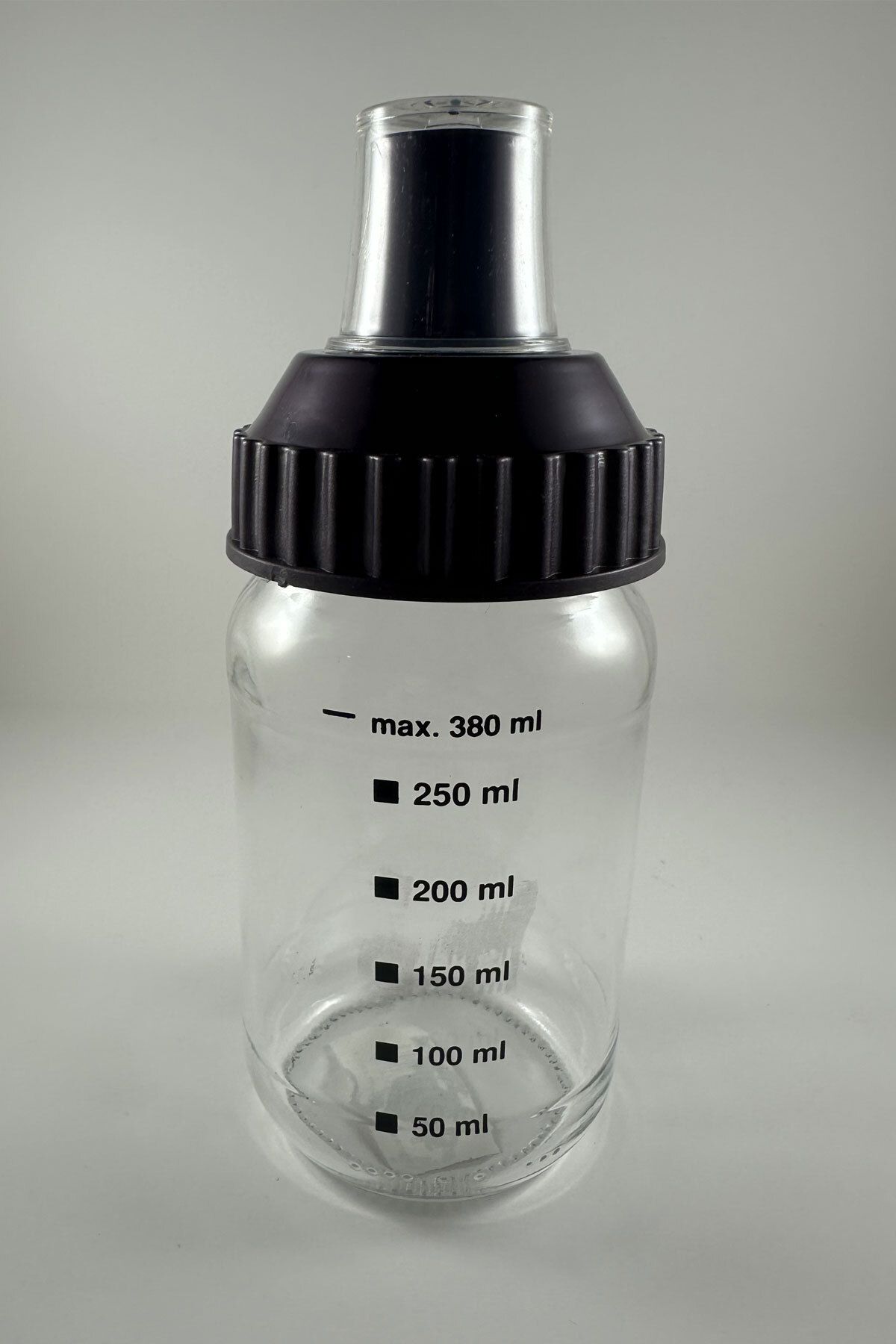 SİHİRLİ AYAKLAR Sızdırmaz Kapaklı Cam Yağdanlık Sirkelik Sosluk Derece Desenli 380ml