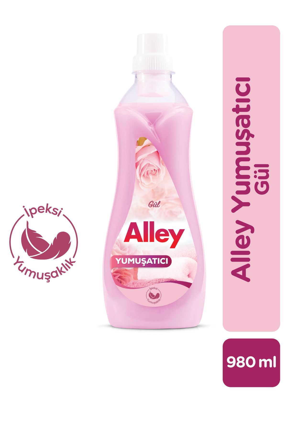 alley Gül Kokulu Çamaşır Yumuşatıcı 980 ml – İpeksi Yumuşaklık ve Kalıcı Ferahlık