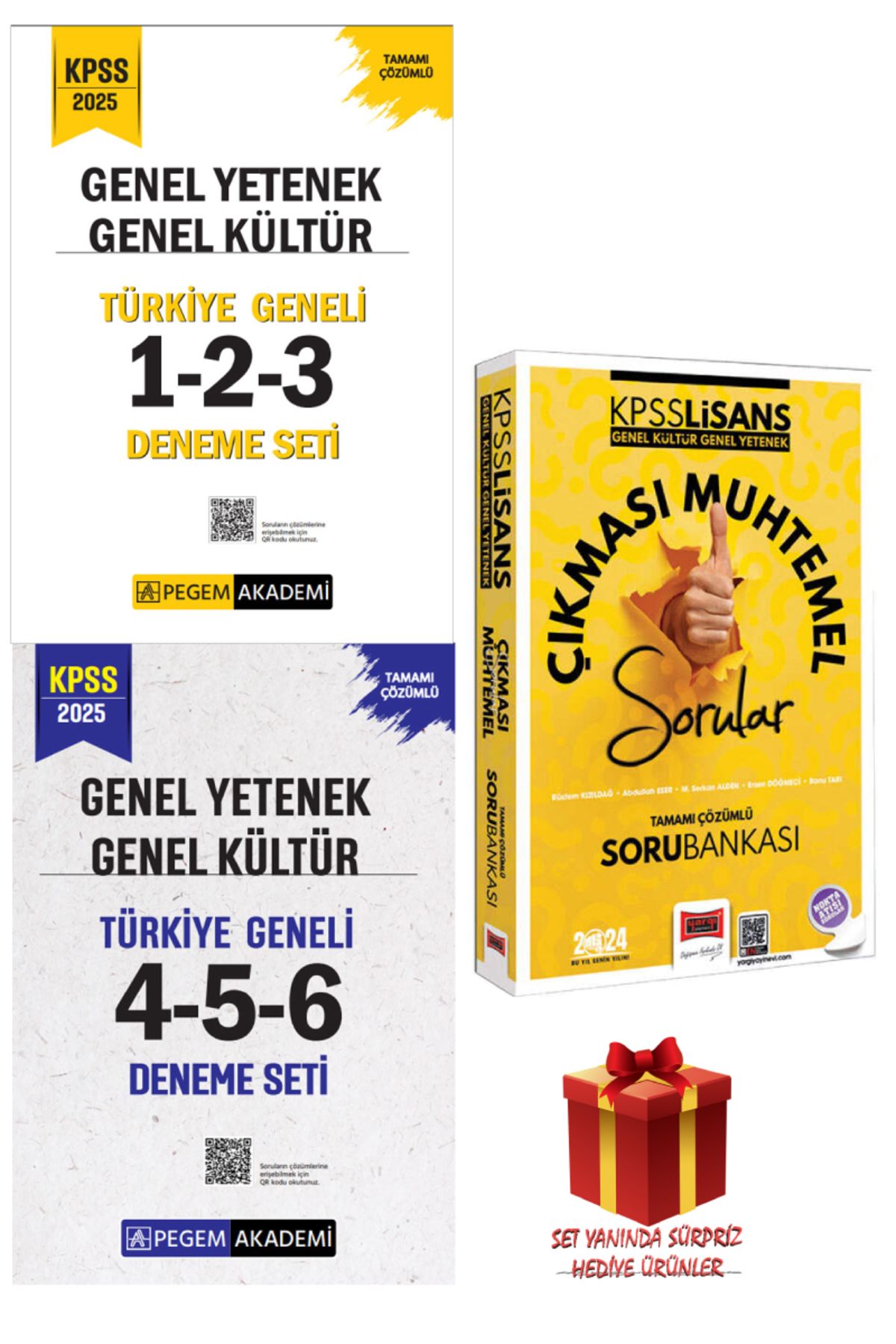 Pegem Akademi Yayıncılık 2025 Pegem GYGK Türkiye Geneli Deneme Sınavları+Yargı GYGK Çıkması Muhtemel Sorular+Hediye