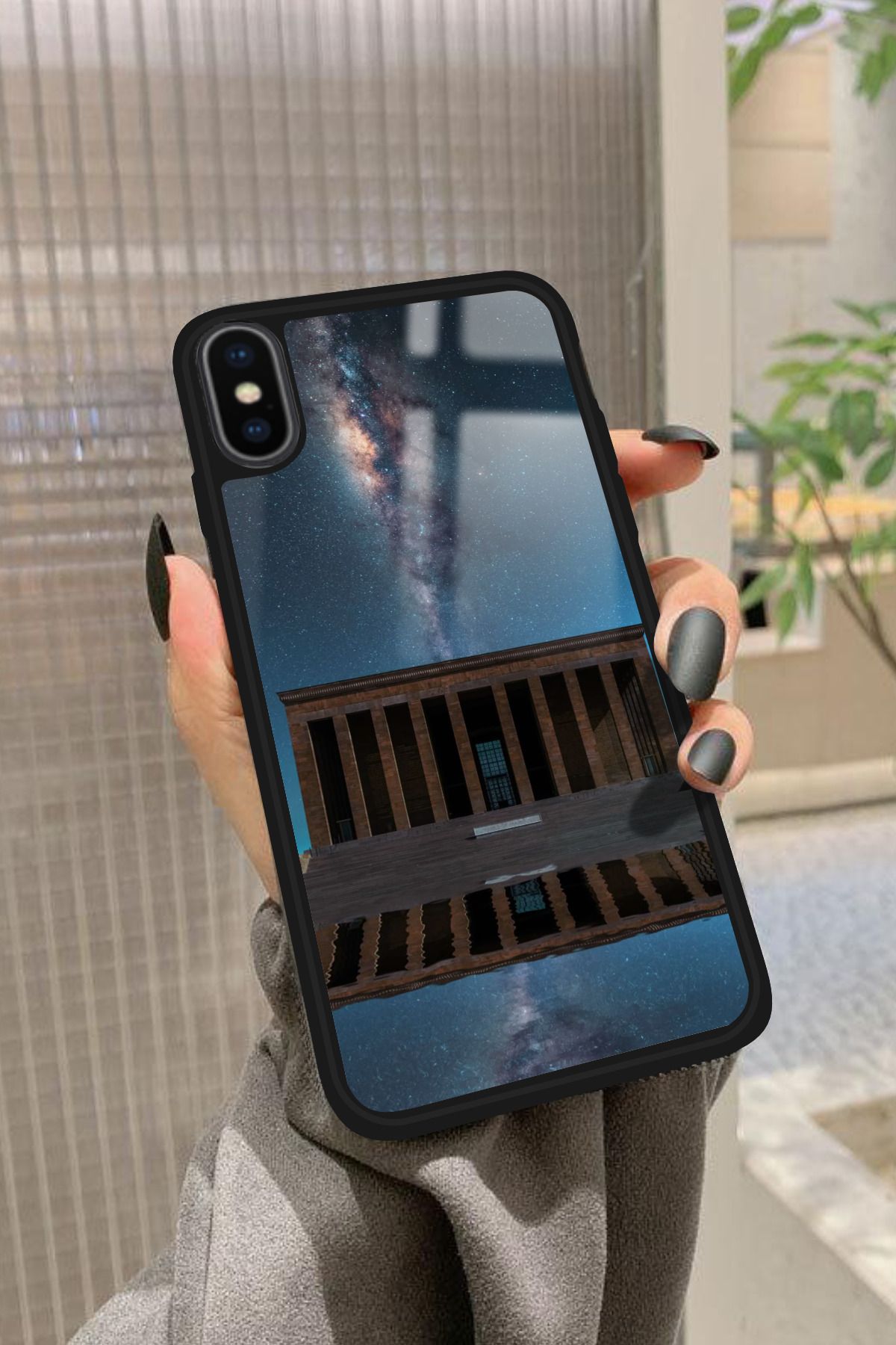 Snacase iPhone Xs Max Uyumlu Anıtkabir Tasarımlı Glossy Premium Kılıf