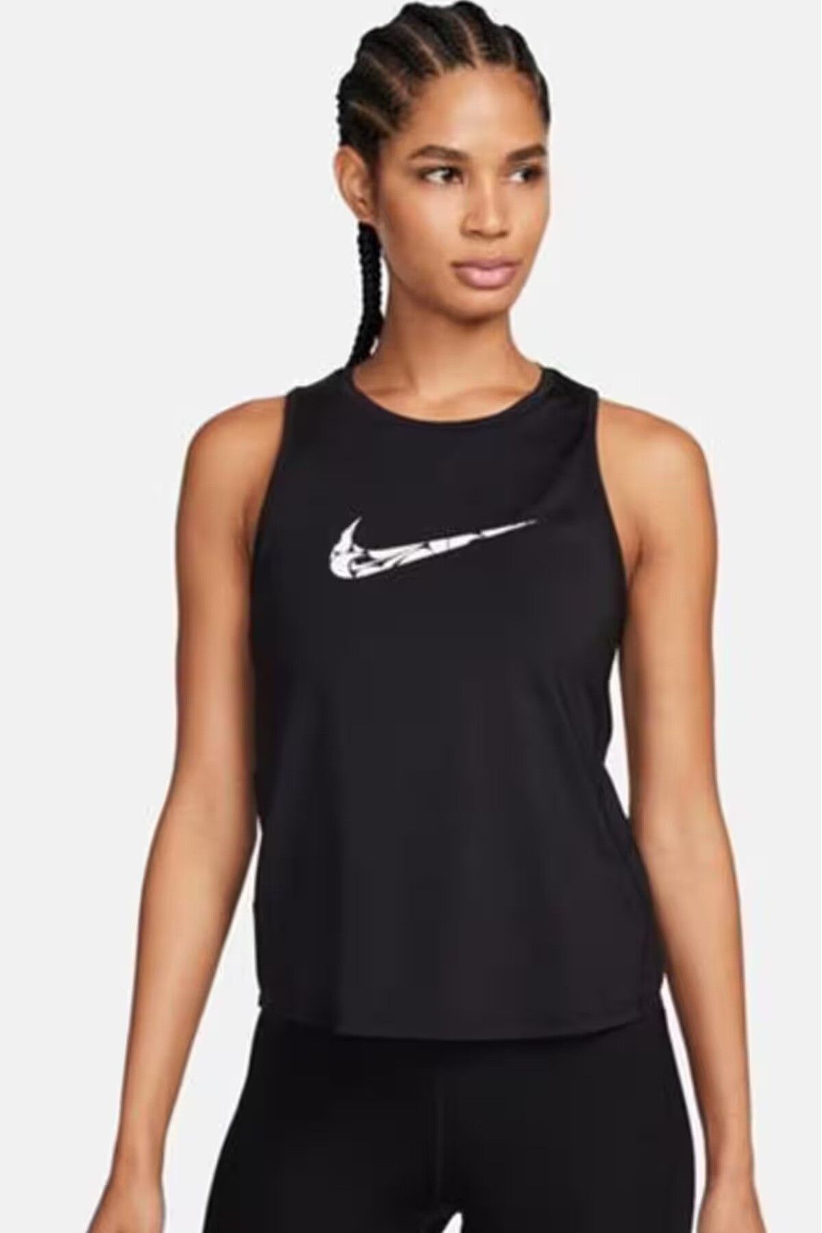 Nike Dri-Fit One Swoosh Hbr Tank Siyah Kadın Spor Atlet