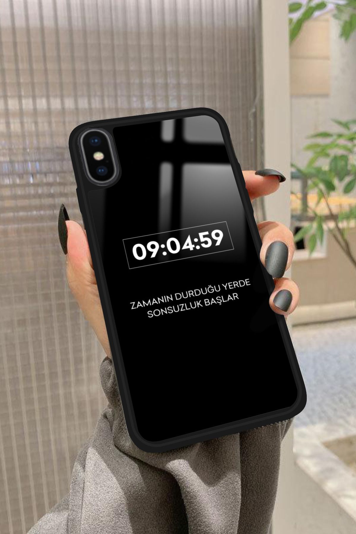 Snacase iPhone Xs Max Uyumlu Atatürk Tasarımlı Glossy Premium Kılıf