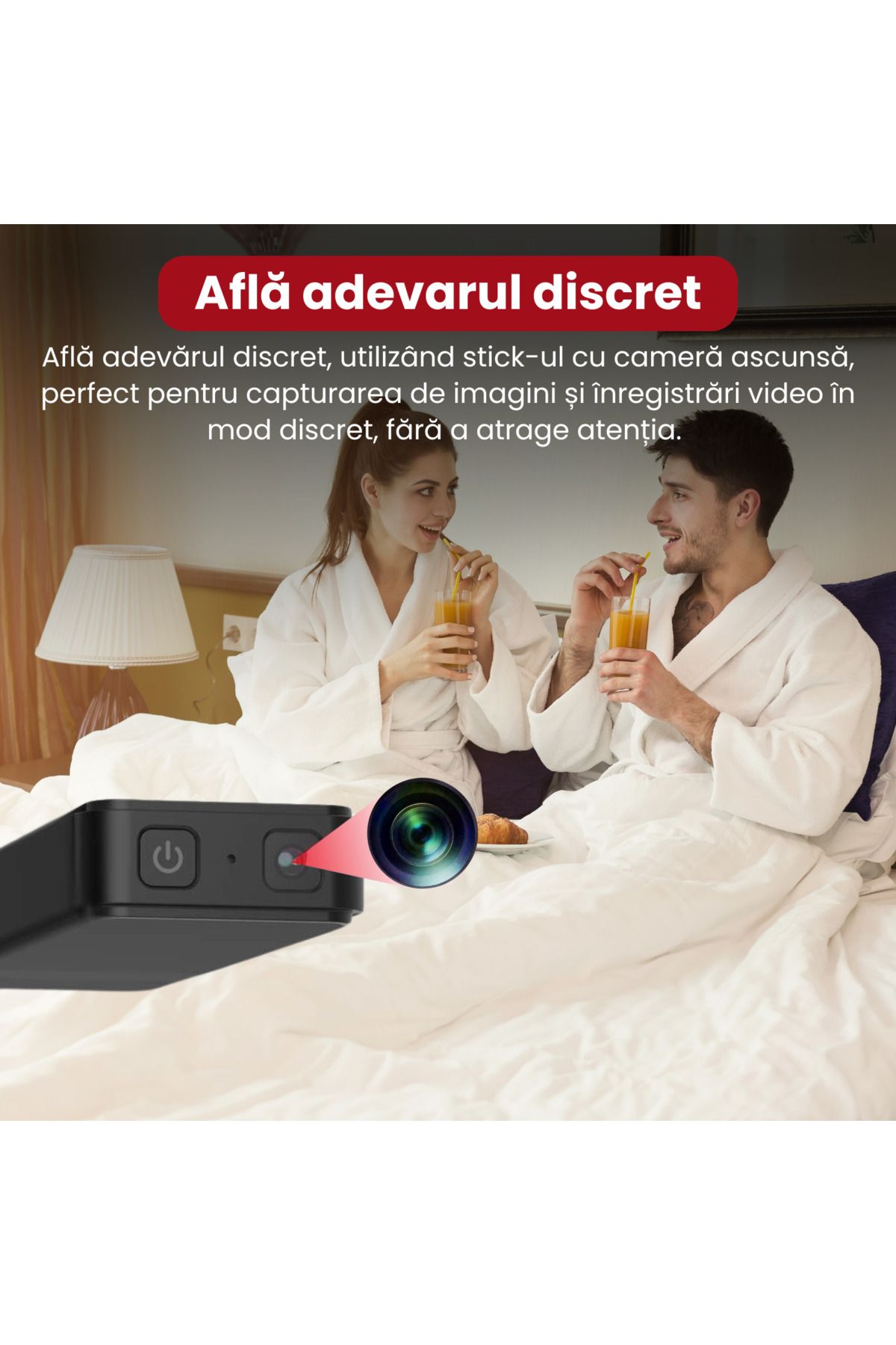 Spionescu-Hidden camera stick, 1080P resolution, motion detection, 500 mAh battery, cyclic recording 6