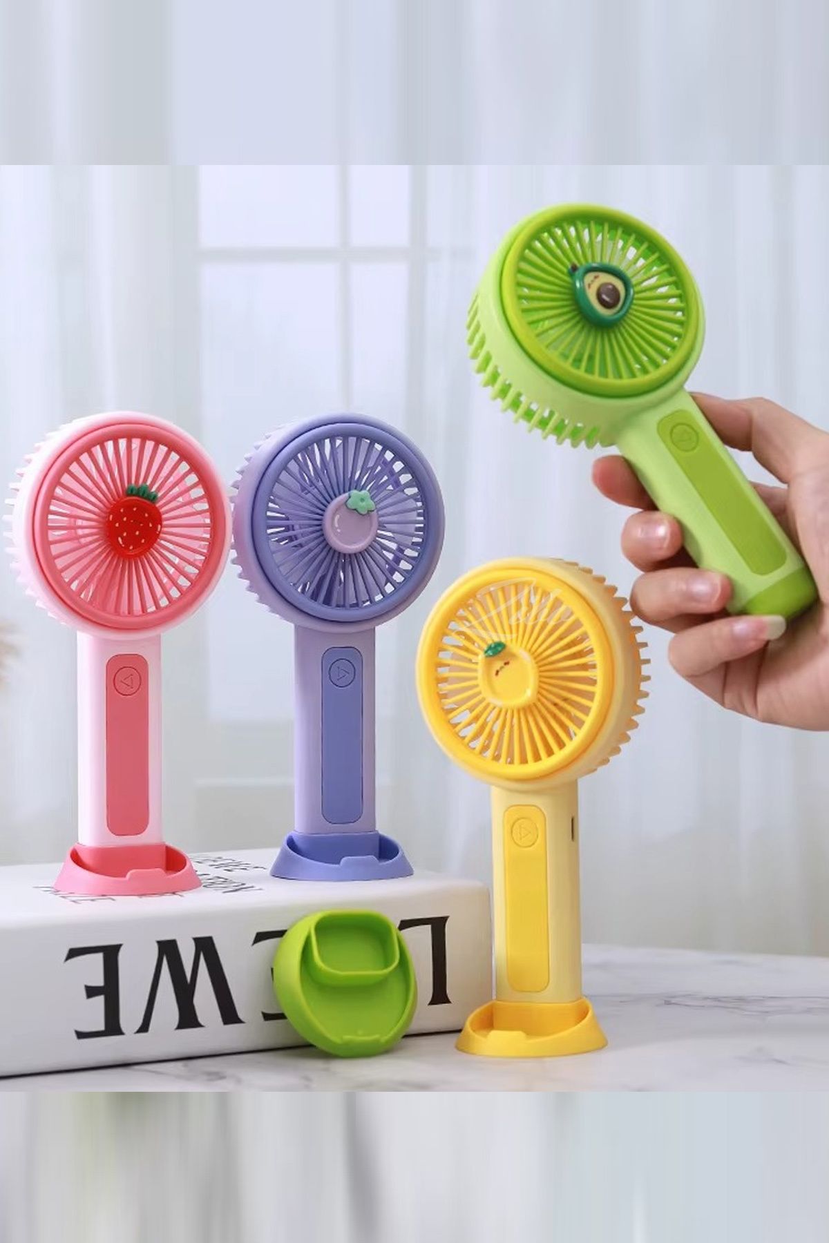 zibo Mini El Fanı Vantilatör Taşınabilir Şarjlı Soğutucu Masa Üstü Pervane