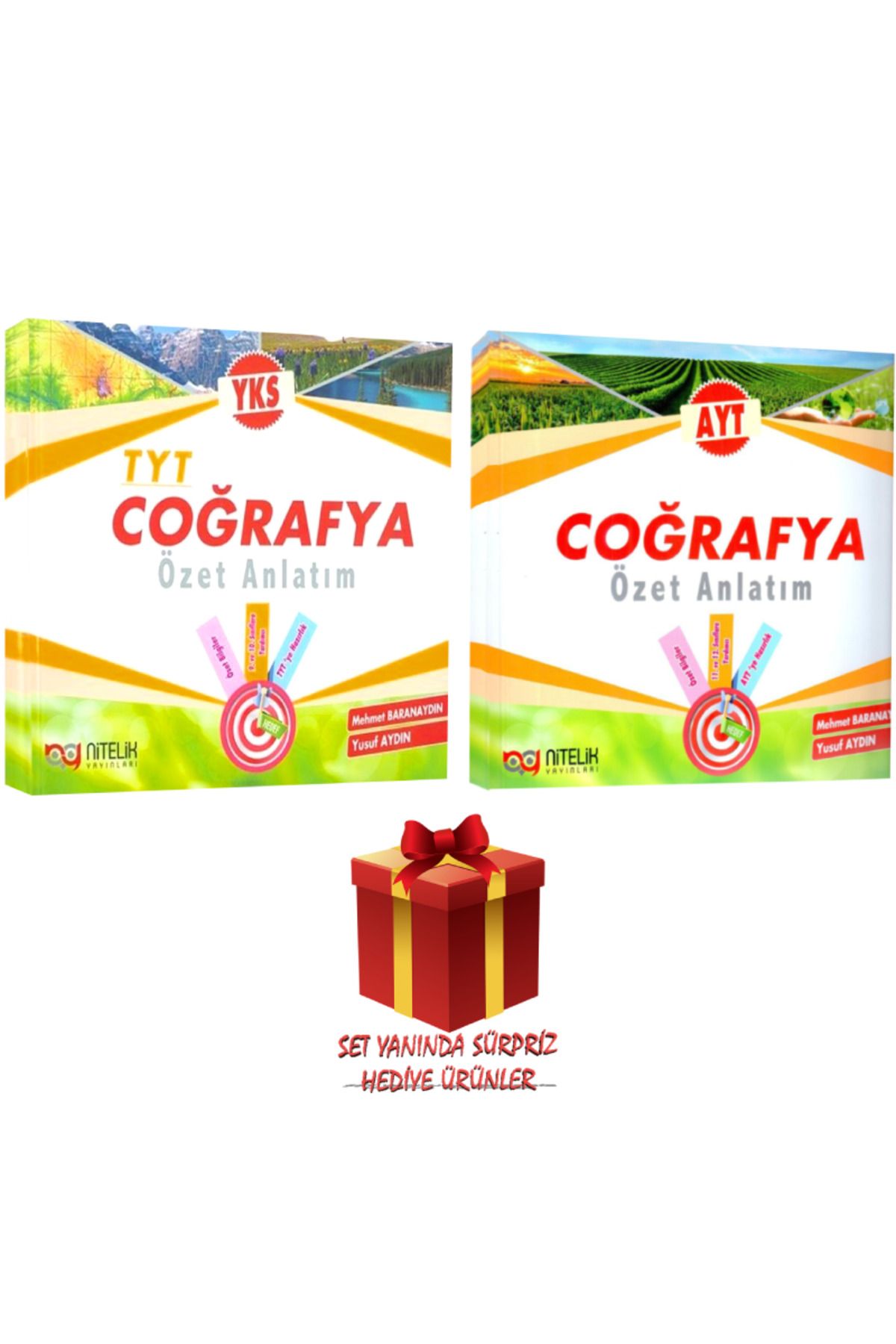 Nitelik Yayınları TYT Coğrafya Özet Anlatım+ AYT Coğrafya Özet Anlatım+ Sürpriz Hediye