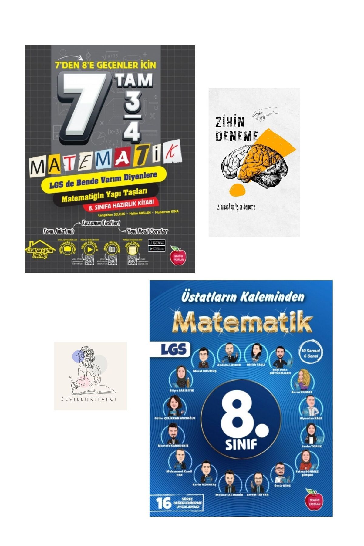 Newton Yayınları NEWTON 7DEN 8E GEÇENLER İÇİN MATEMATİK HAZIRLIK VE ÜSTATLARIN KALEMİNDEN DENEME+ZİHİNDENEME-5