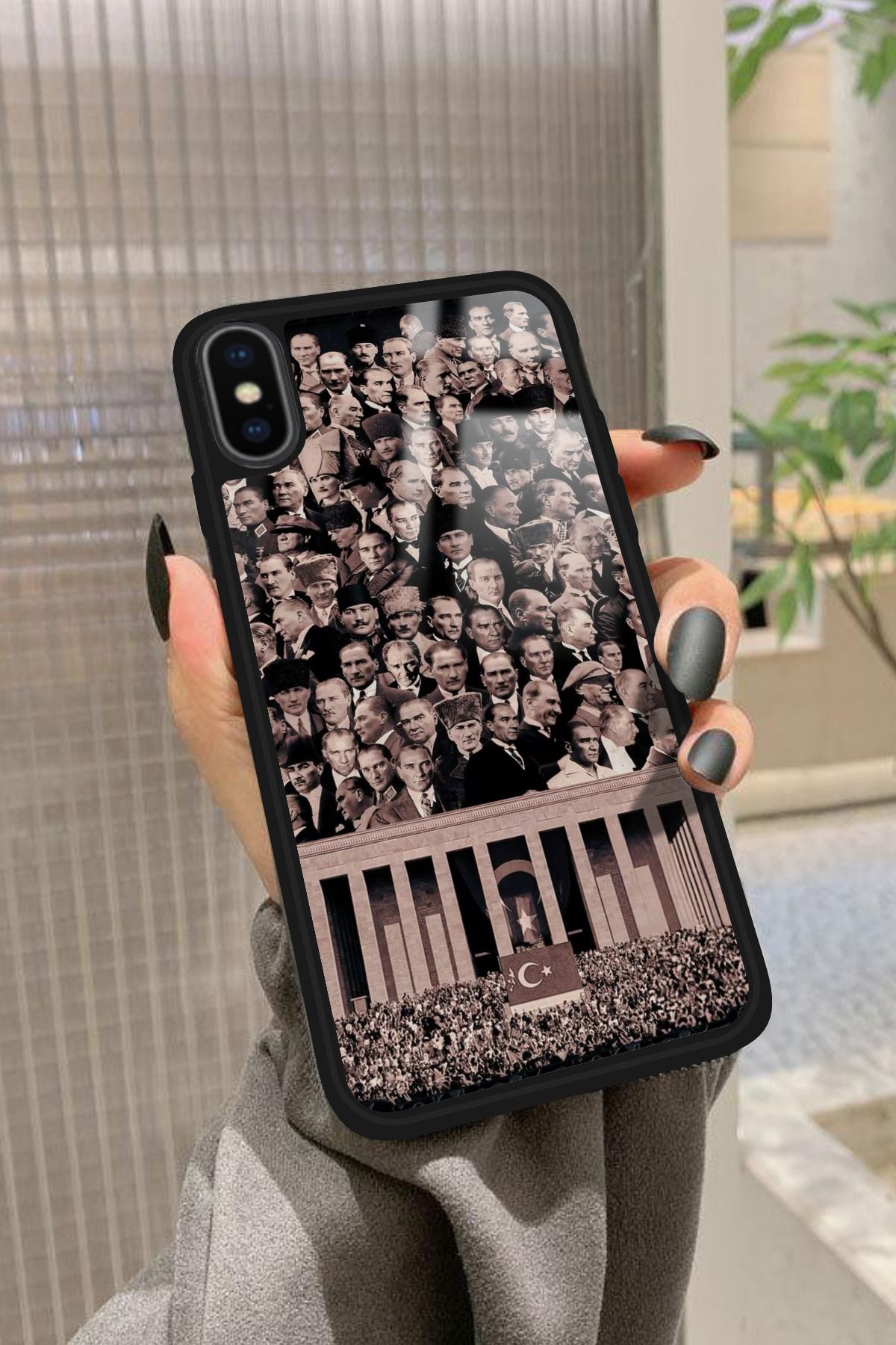 Snacase iPhone X Uyumlu Anıtkabir Tasarımlı Glossy Premium Kılıf