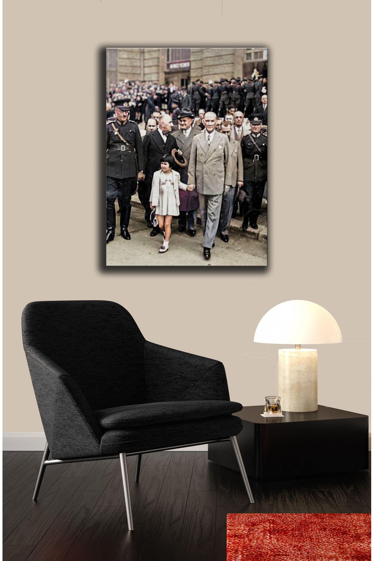 PRİME Concept Atatürk Kanvas tablo ev ofis dekorasyonu %100 pamuklu orijinal dokulu