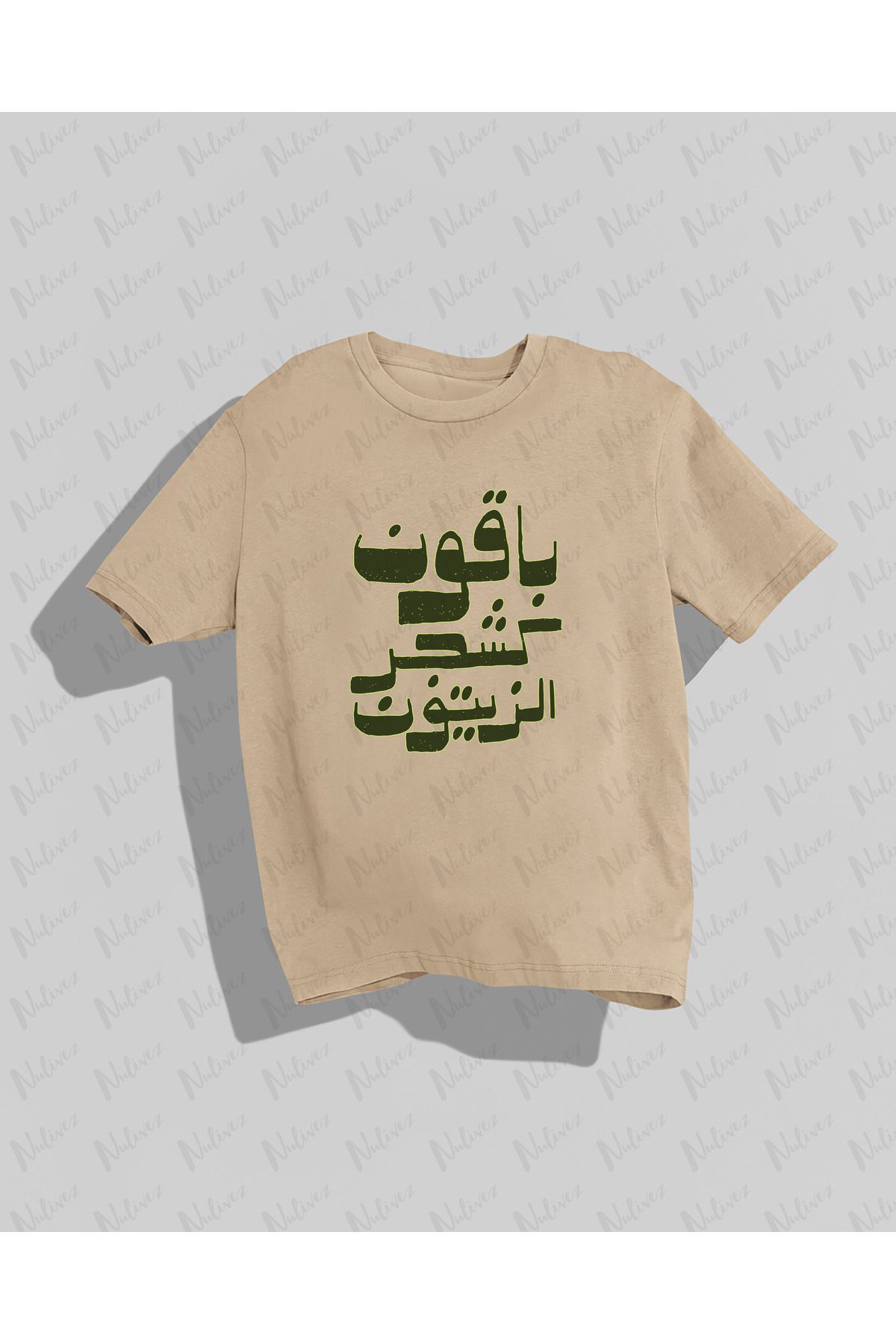Nulivez Filistin Tasarımı Baskılı Yüksek Kalite Kompakt Unisex Oversize T-Shirt
