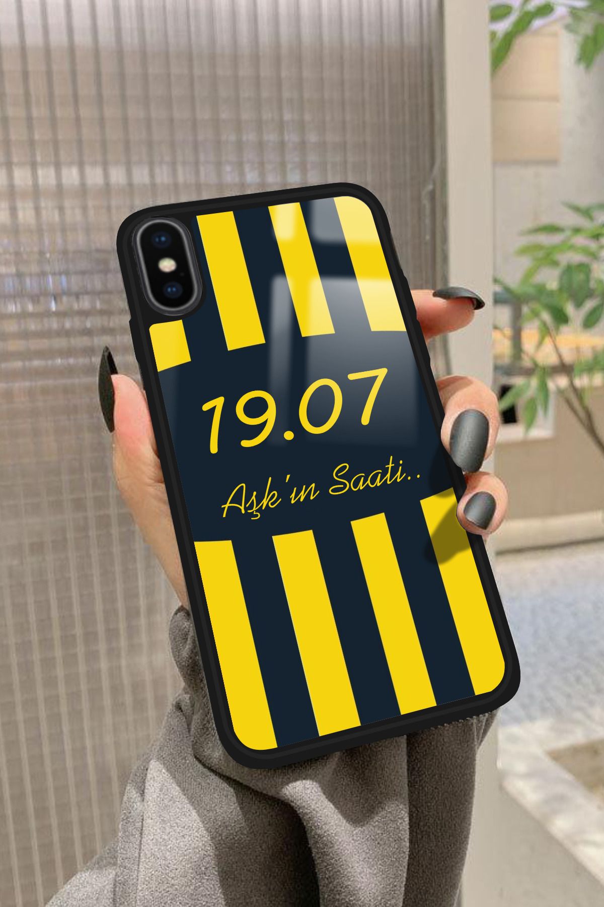 Snacase iPhone X Uyumlu 1907 Yazılı Glossy Premium Kılıf
