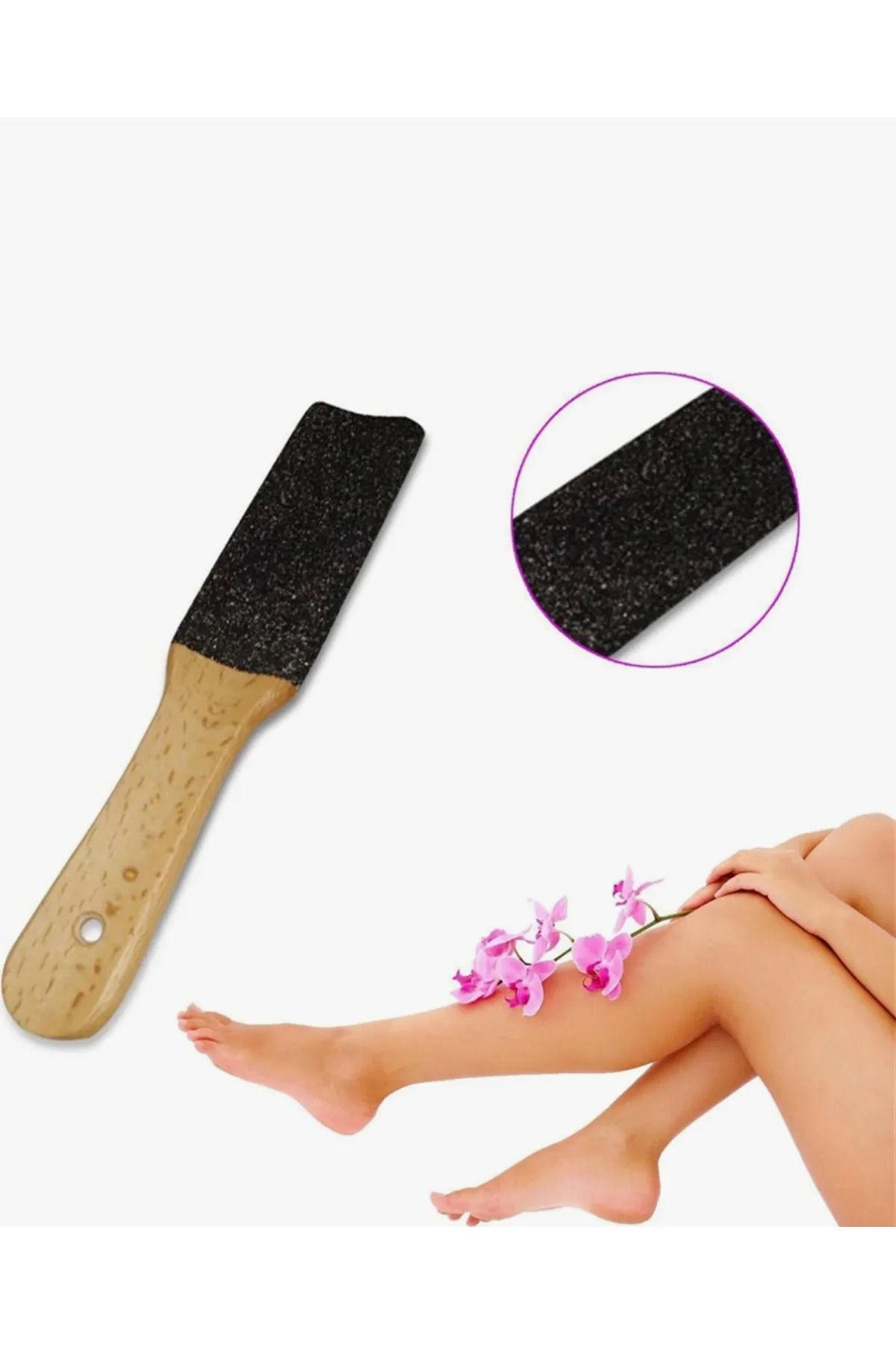 btmhome Ahşap Saplı Topuk ve Nasır Törpüsü