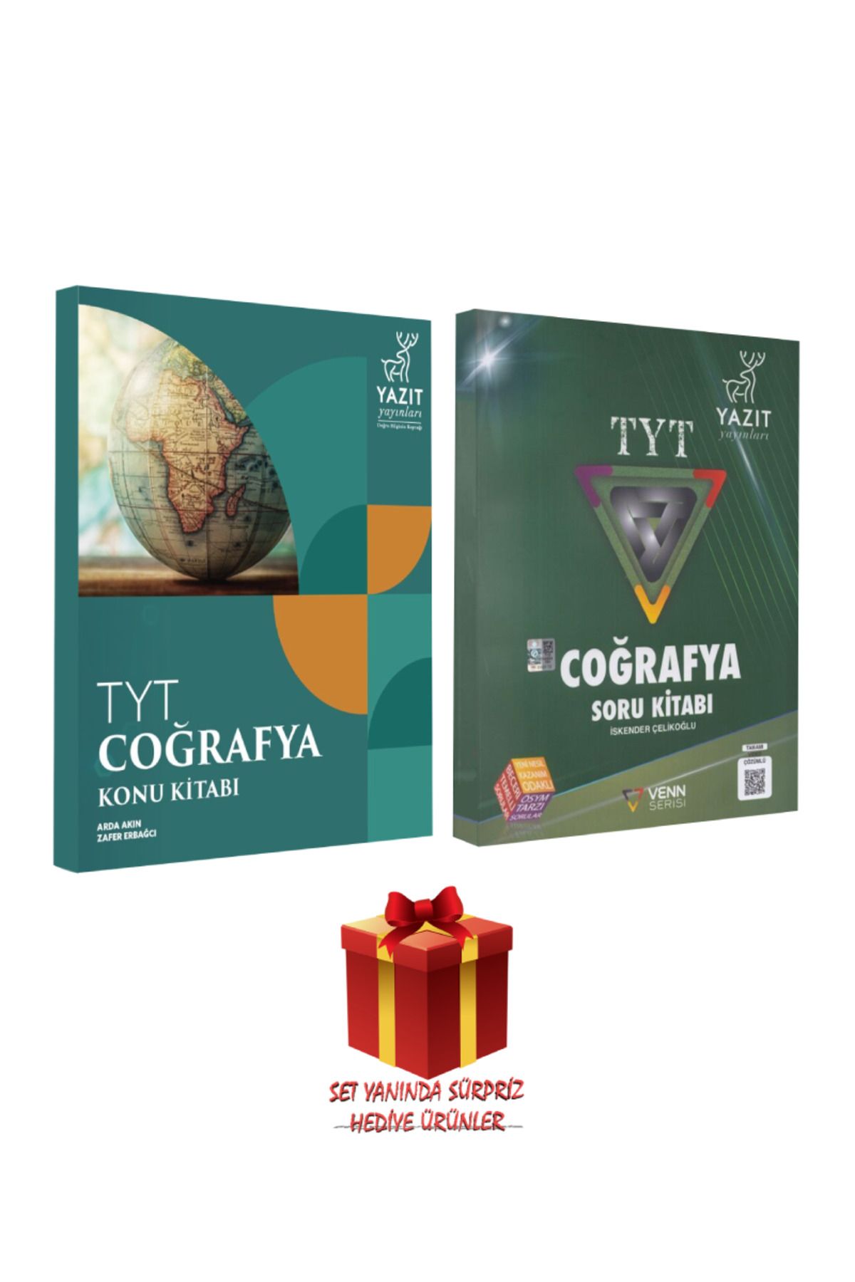 Yazıt Yayınları TYT Coğrafya Konu Kitabı+ Venn Serisi TYT Coğrafya Soru Bankası+ Sürpriz Hediye