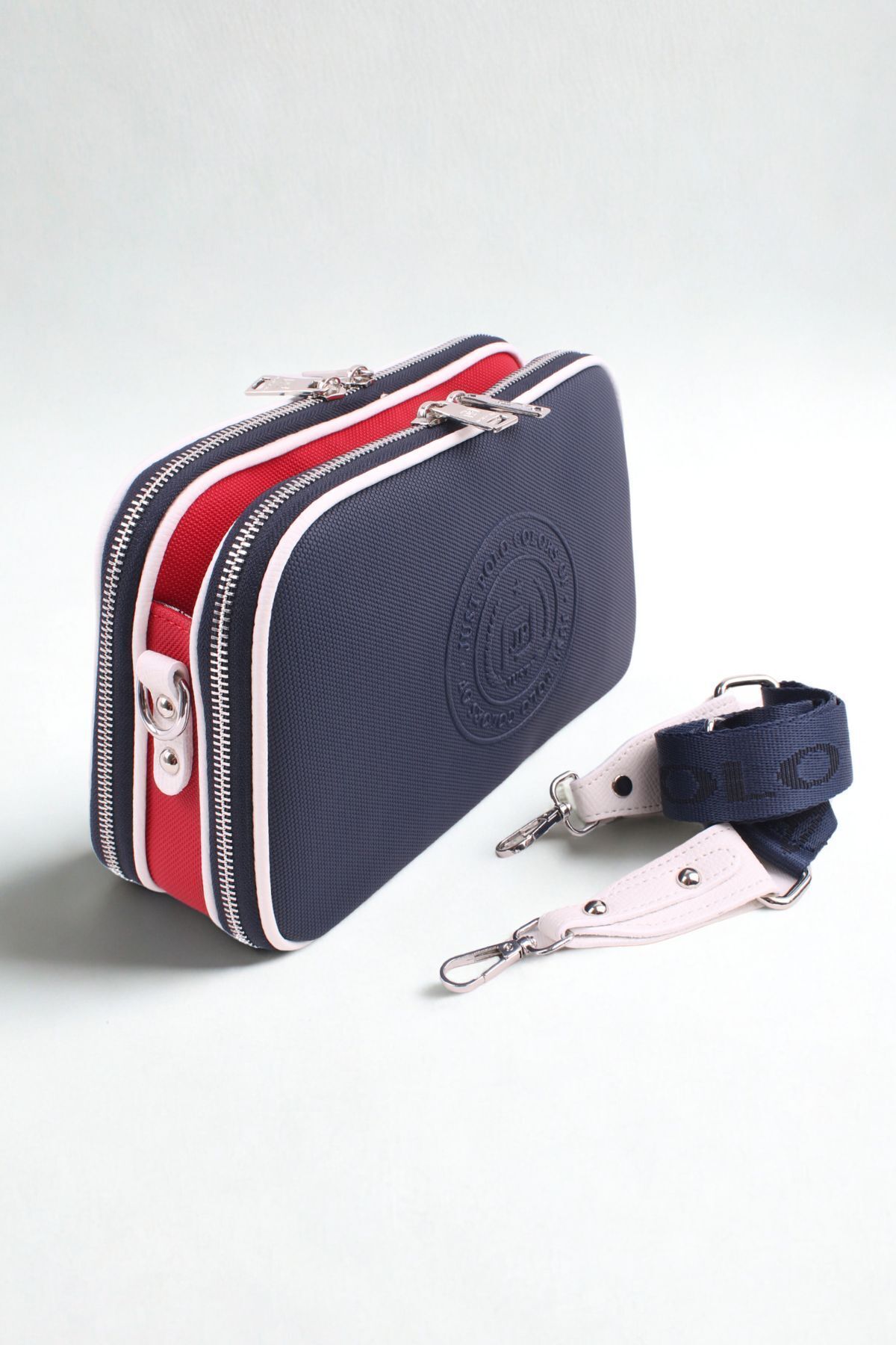 Just Polo JP Orijinal Just Polo Günlük Kullanıma Uygun 5 Bölmeli Kadın Çapraz Omuz Çantası 25*17 cm