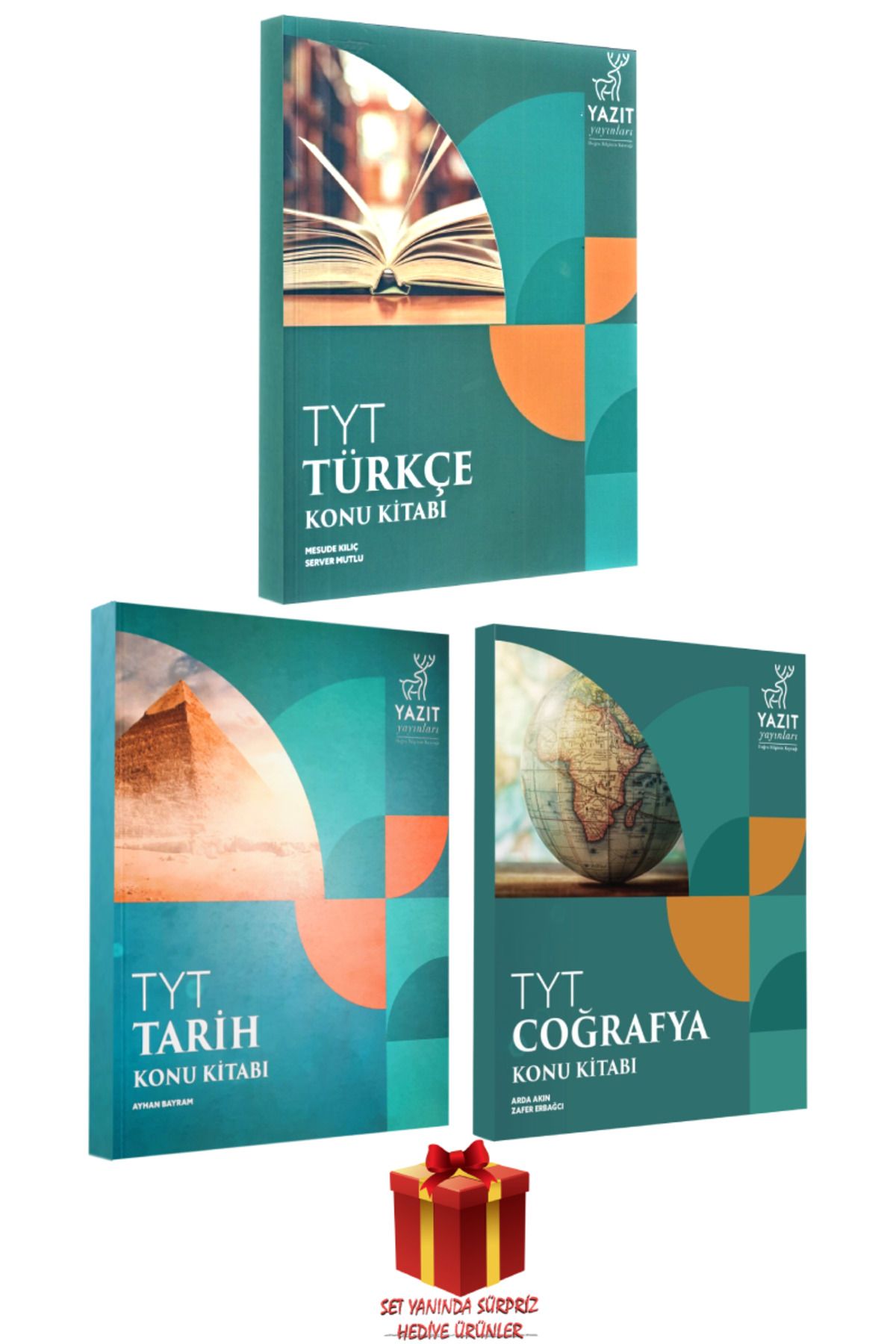 Yazıt Yayınları TYT Türkçe Konu Kitabı+Tarih Konu Kitabı+ Coğrafya Konu Kitabı+ Sürpriz Hediye