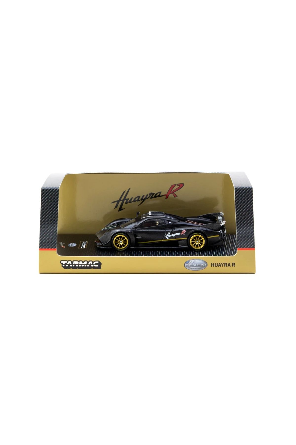 Tarmac Works 1/64 Pagani Huayra R Matt Black Carbon Fiber