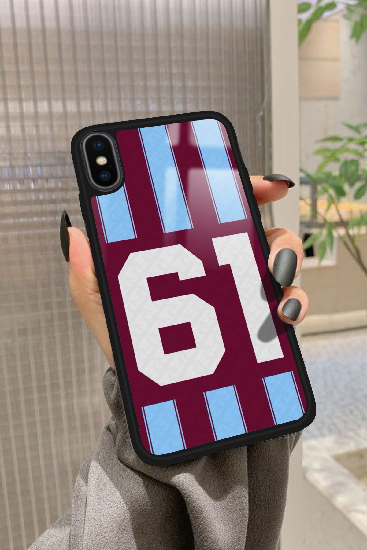Snacase iPhone Xs Max Uyumlu 61 Yazılı Glossy Premium Kılıf