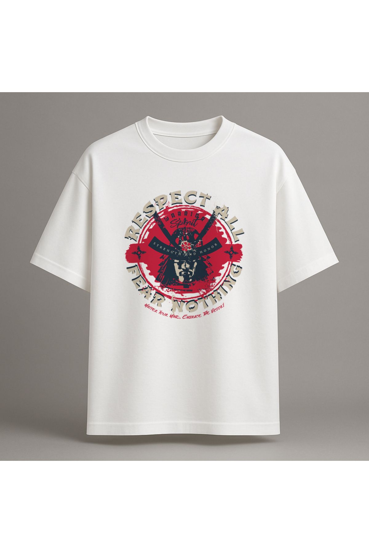 Fuco Supply Beyaz Oversize Baskılı Tişört – Unisex Rahat Kesim Streetwear