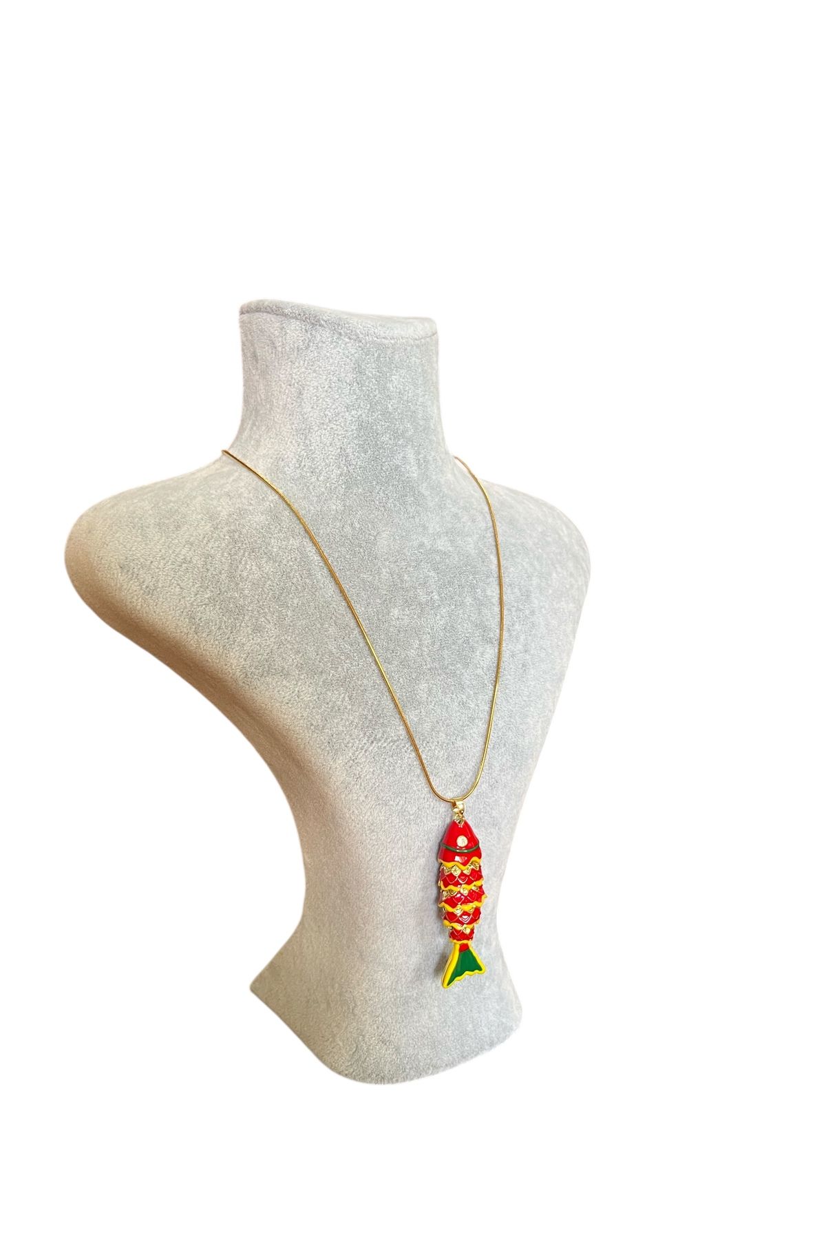 Asteria Jewelry Renkli Balık Kolye - Yaz Kolyesi