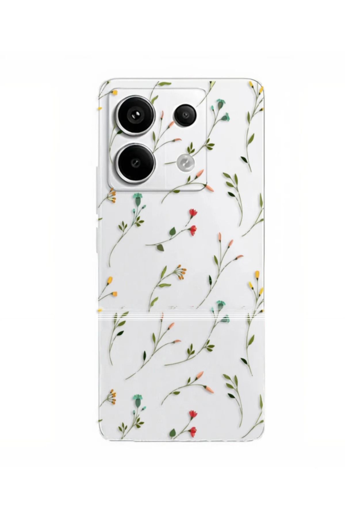 LUXKLAS Xiaomi Redmi Note 13 Pro 4g Uyumlu Kamera Korumalı Baskı Desenli Silikon Kılıf
