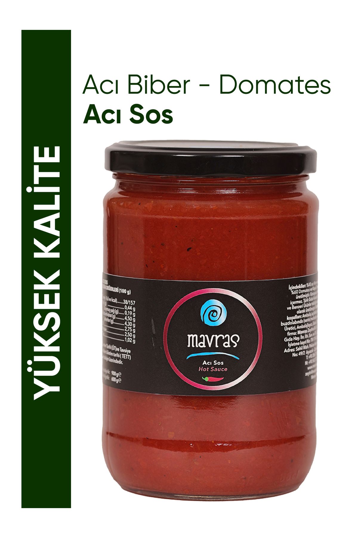 Mavras Acı Sos – 600 g