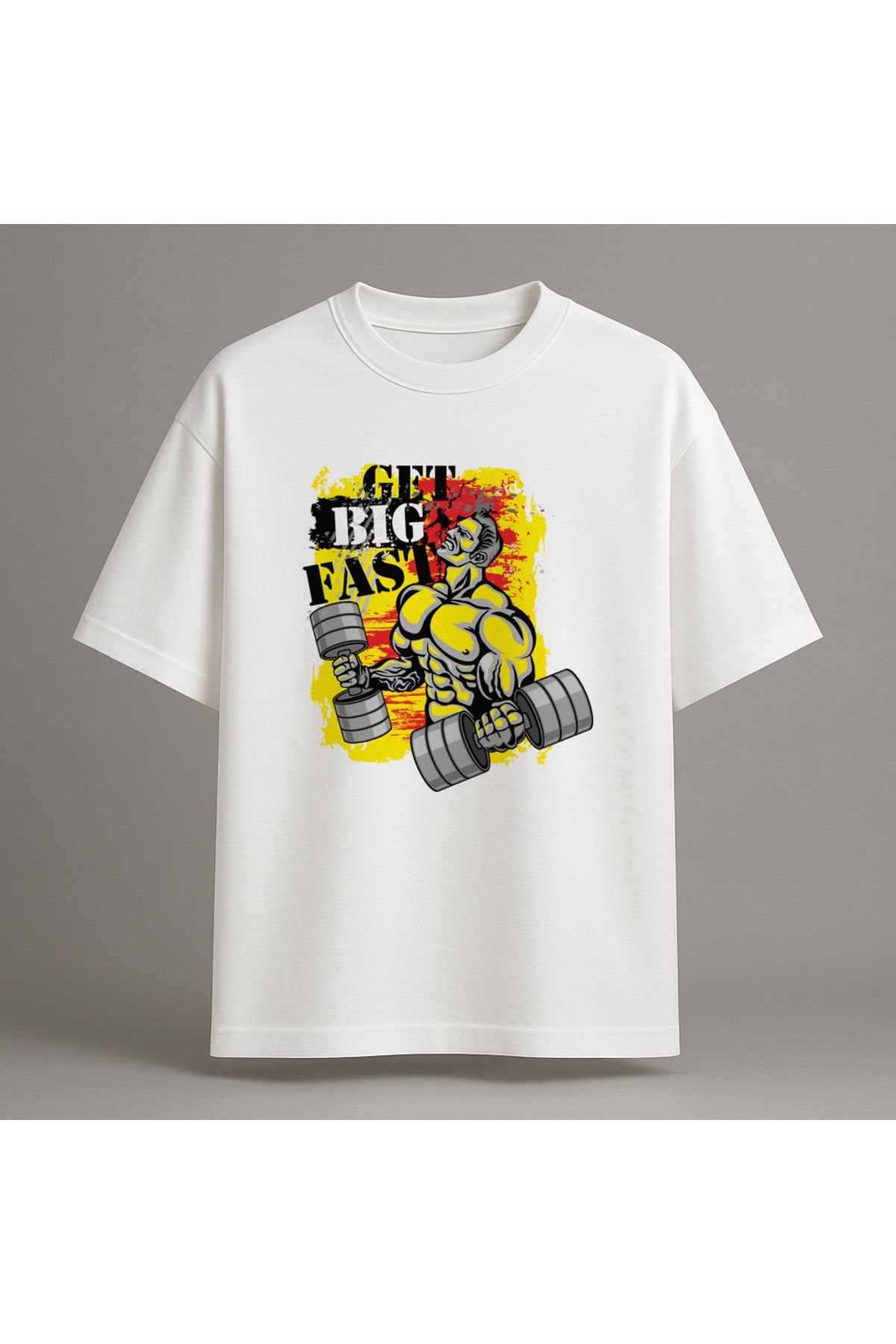Fuco Supply Beyaz Oversize Baskılı Tişört – Unisex Rahat Kesim Streetwear