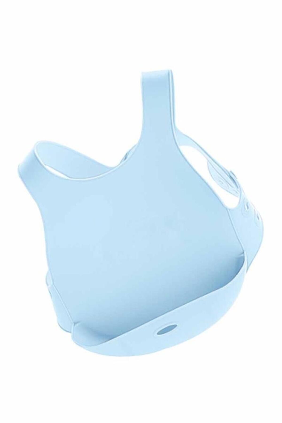 pazarella Silikon Mama Önlüğü Mineral Blue