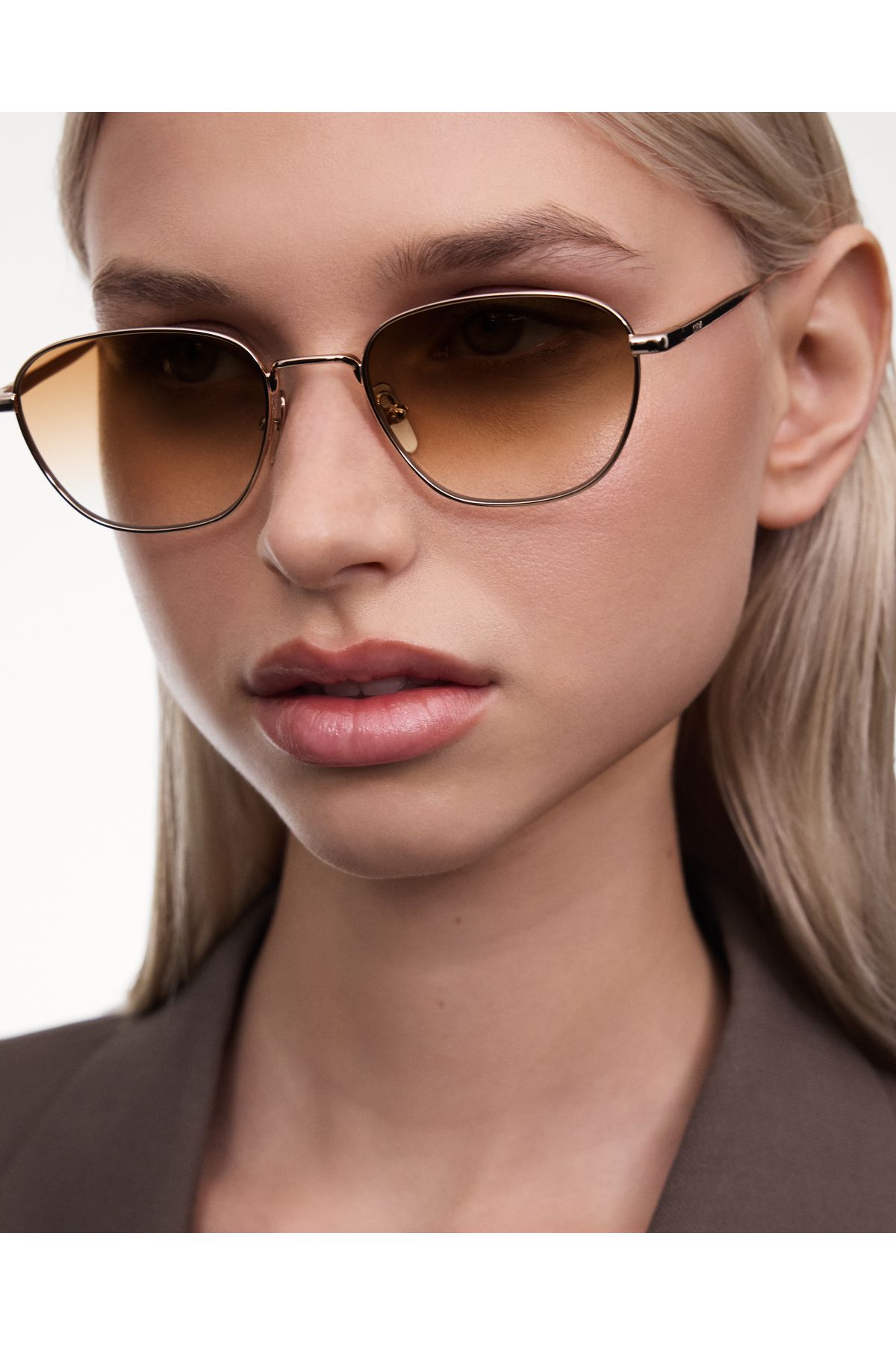 Chimi Polygon Soft Gold Brown - Yetişkin Güneş Gözlüğü