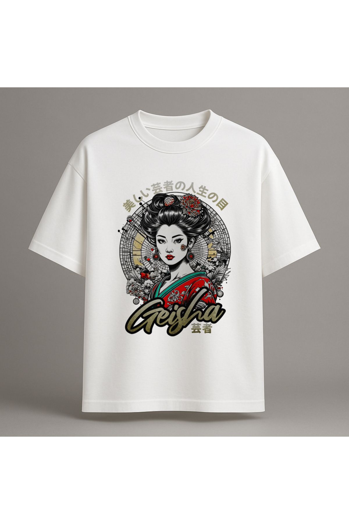 Fuco Supply Beyaz Oversize Baskılı Tişört – Unisex Rahat Kesim Streetwear